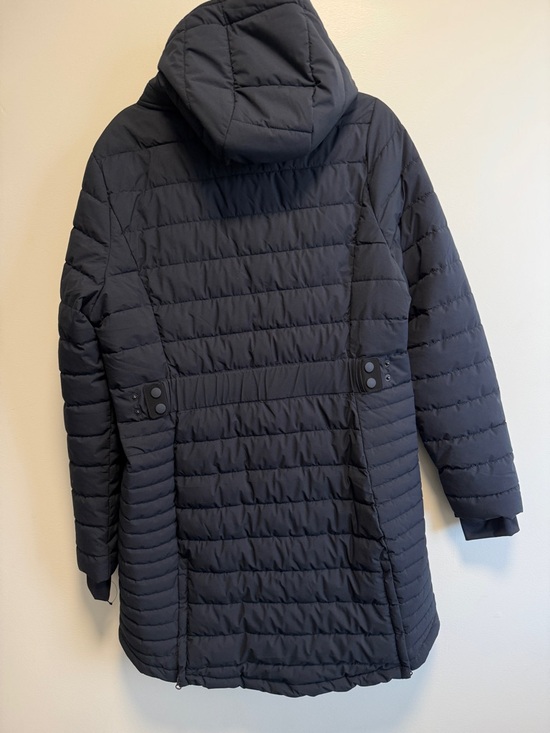 Lole Black Quilted Hooded Puffer Coat - Picture 5 of 10